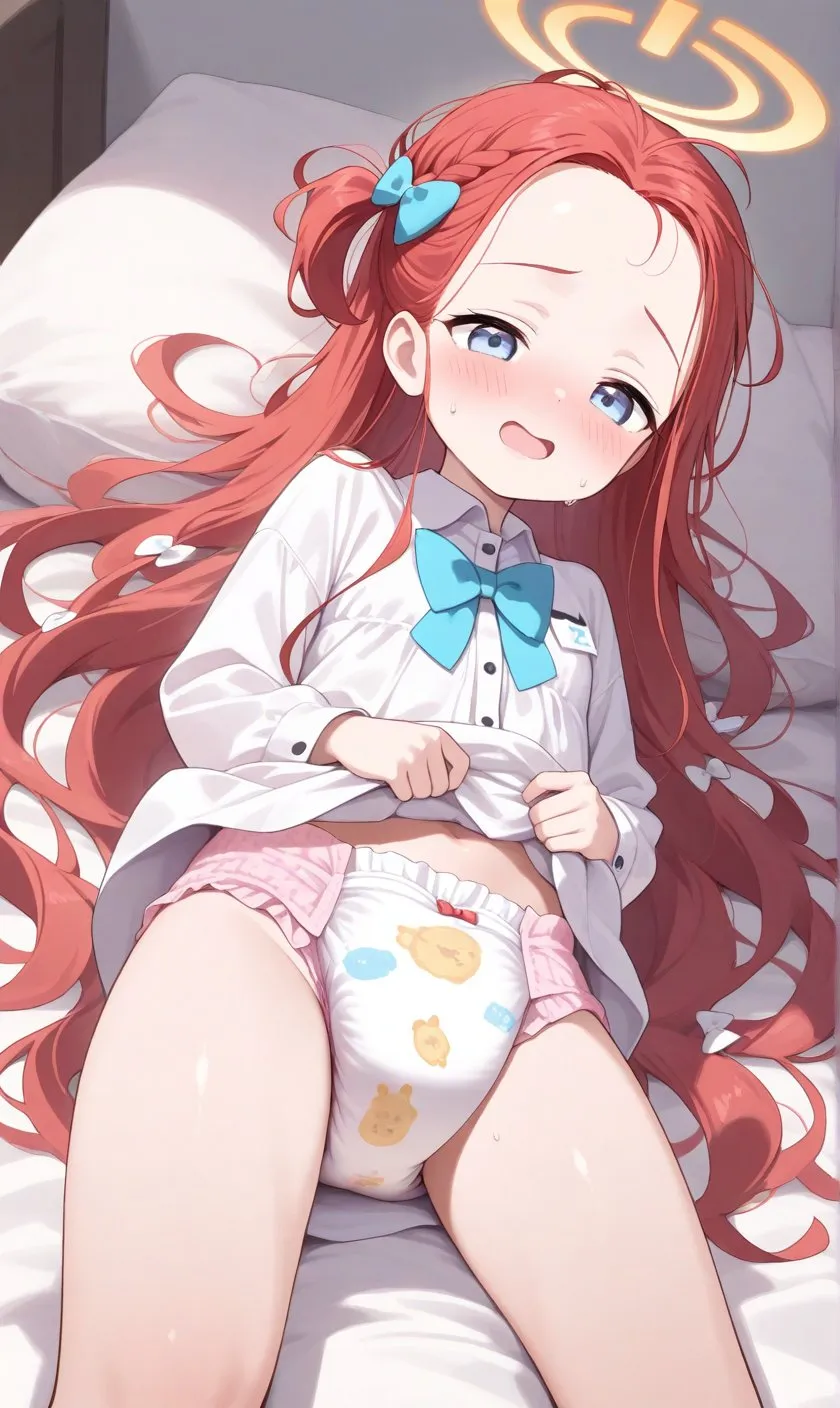 The red-haired girl who was embarrassed by her diaper
